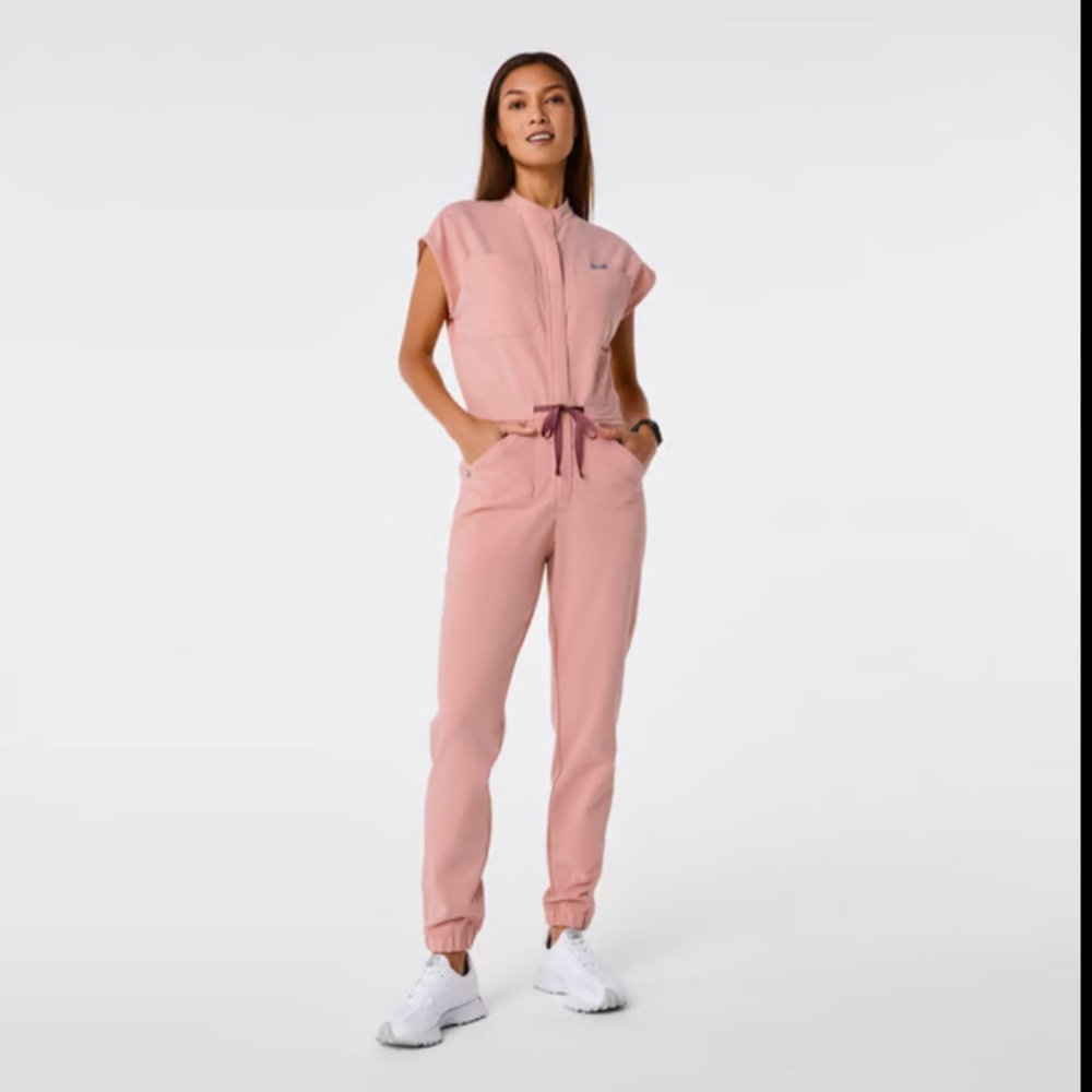 FIGS espresso scrubs jumpsuit